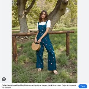 Cider Blue Floral Jumpsuit